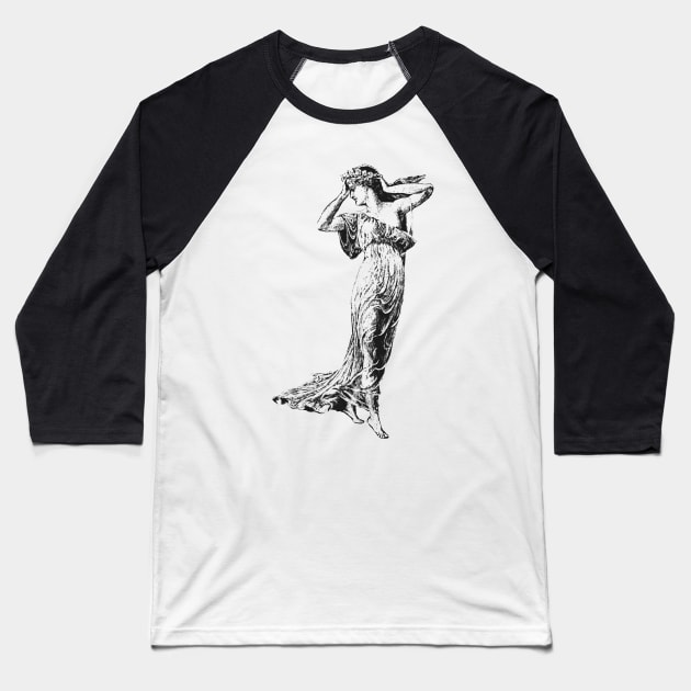 Venus Figure from The Mirror of Venus, 1890 Baseball T-Shirt by WAITE-SMITH VINTAGE ART